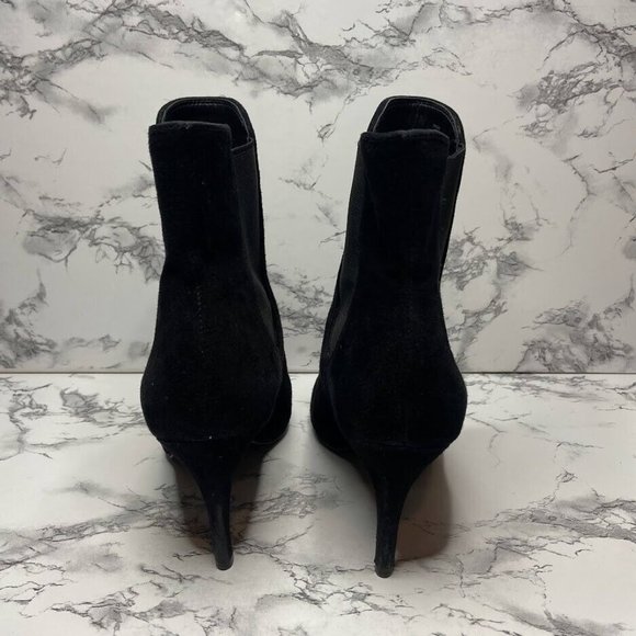 Lauren Ralph Lauren Pashia Boot Womens 7 Black Suede Chelsea Ankle Bootie Shoe - Picture 4 of 8